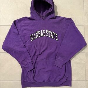 Vintage 90s Kansas State Steve & Barry's Purple Hoodie